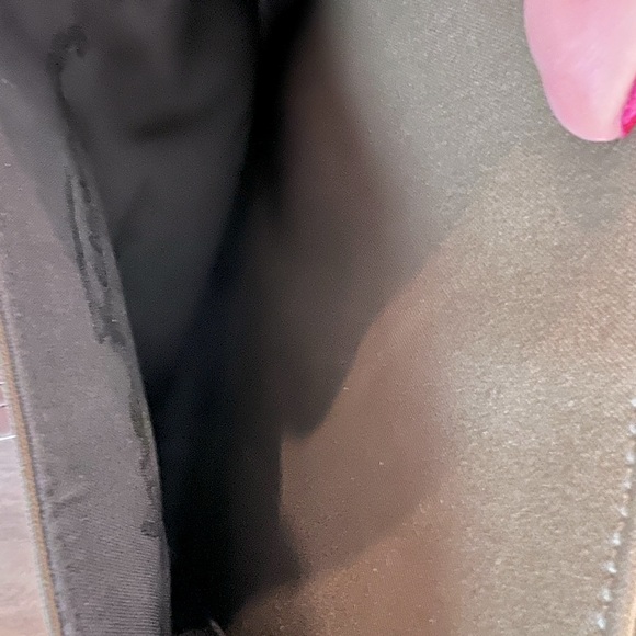 Salvatore Ferragamo Canvas Navy Green Handbag Authentic - Picture 12 of 15